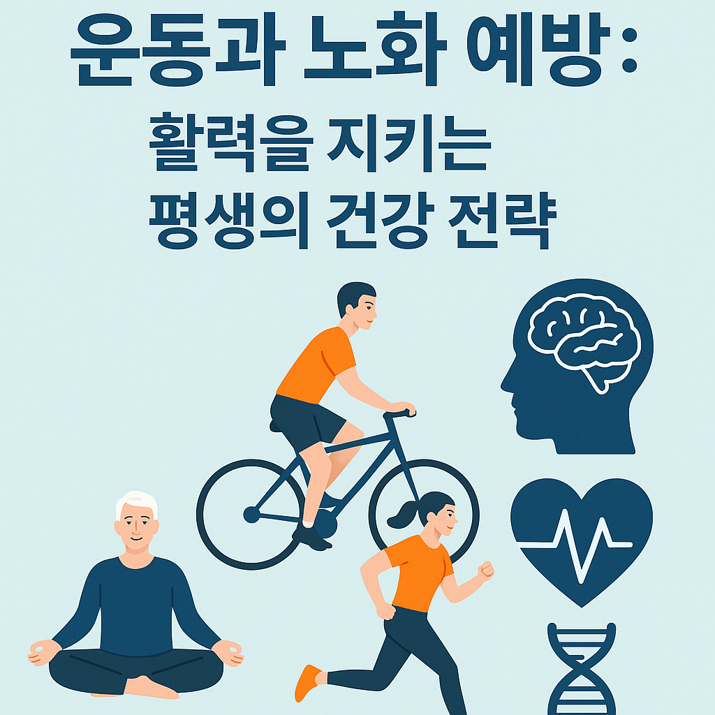 운동과 노화 예방 관련 사진