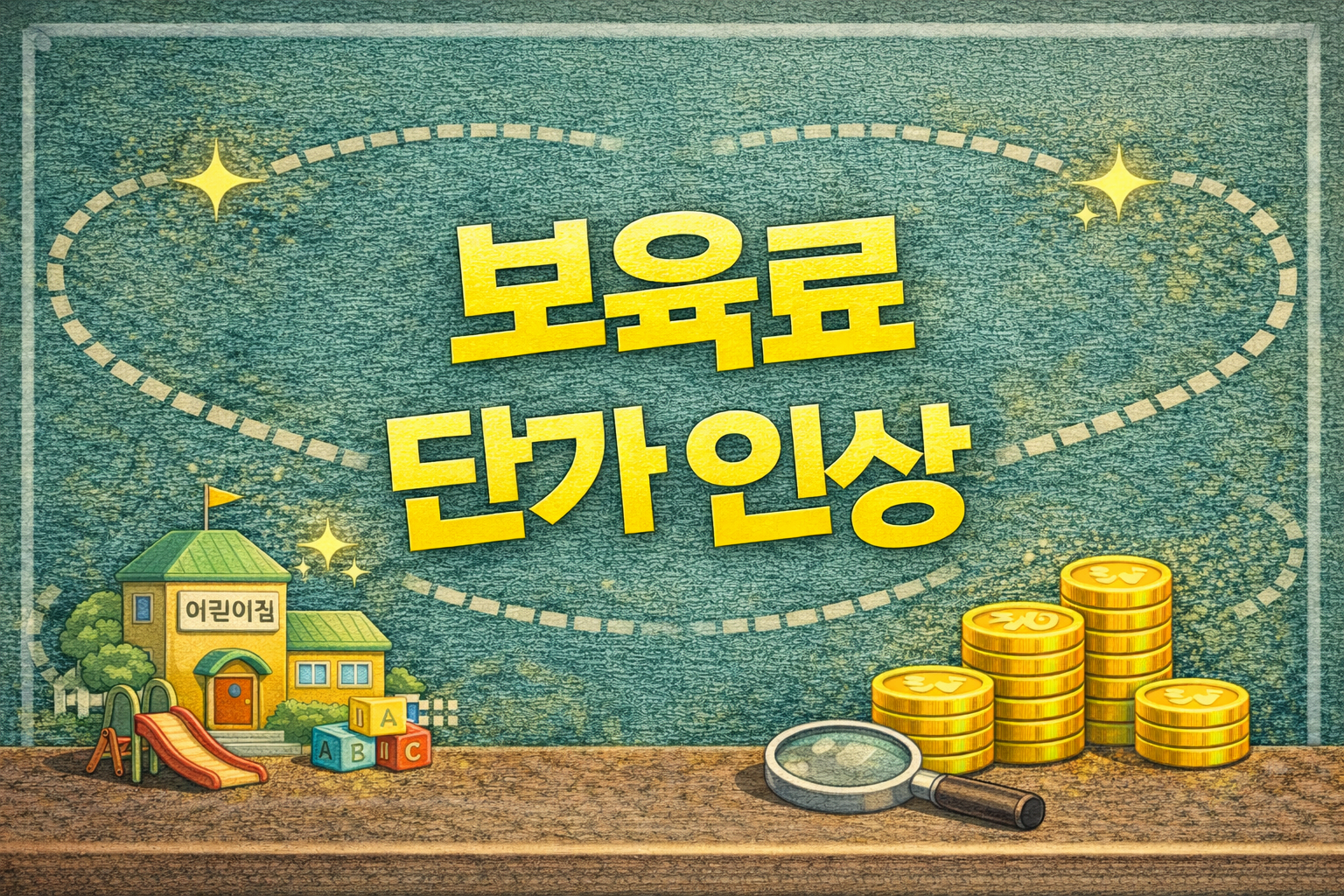 2026년 보육료(정부지원) 단가 인상표