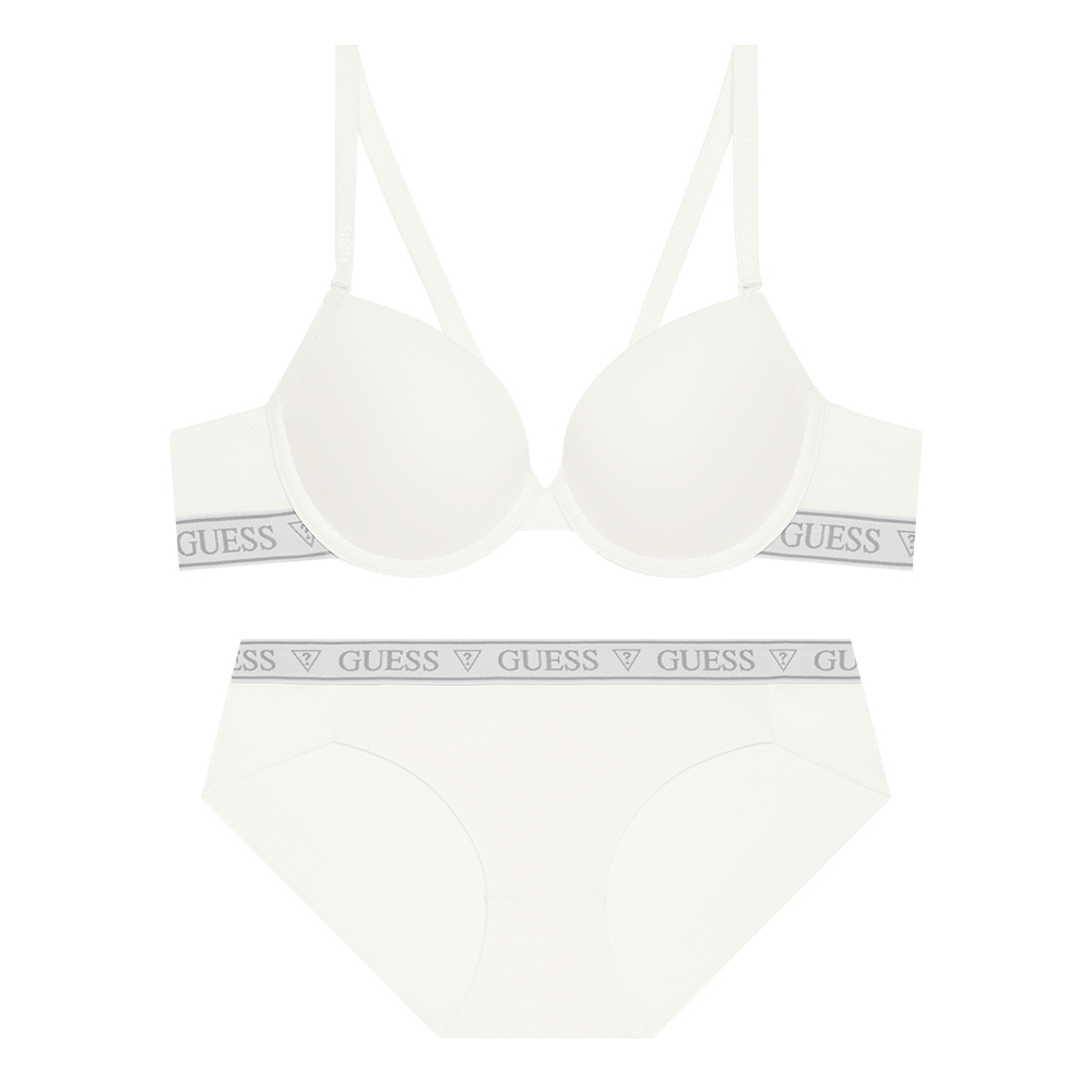 게스언더웨어 오리지널 로고 밴딩 브라 팬티 세트
