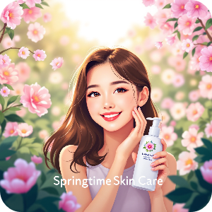 봄철 피부관리 이미지