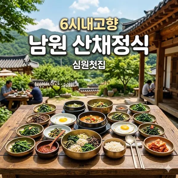 6시내고향 남원 산채정식