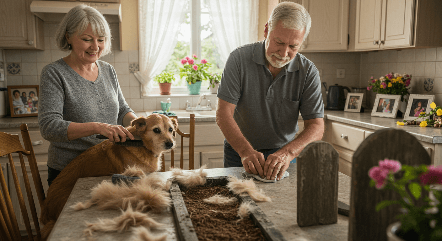 노령 반려동물의 정서 교감법