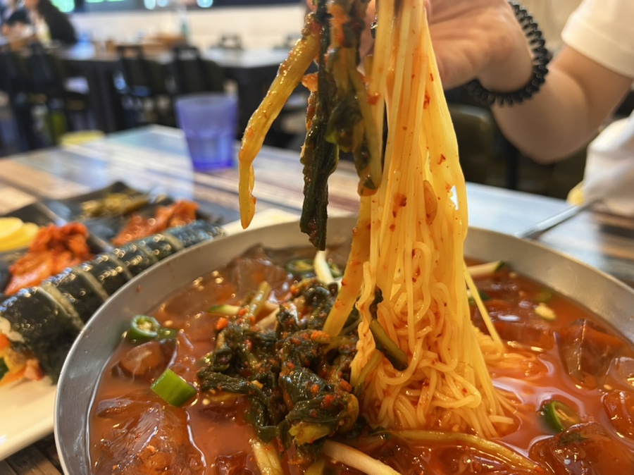 제주한라대 맛집 참맛나김밥 열무국수