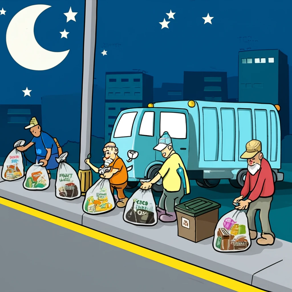 독산동 음식물쓰레기 물기 제거 수거 ..