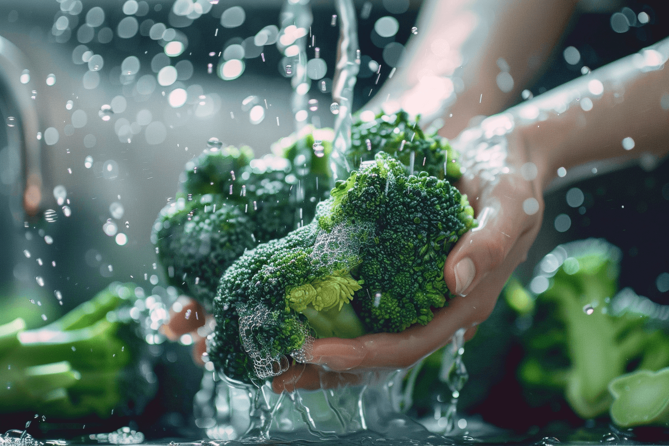 세척중인-브로콜리-이미지