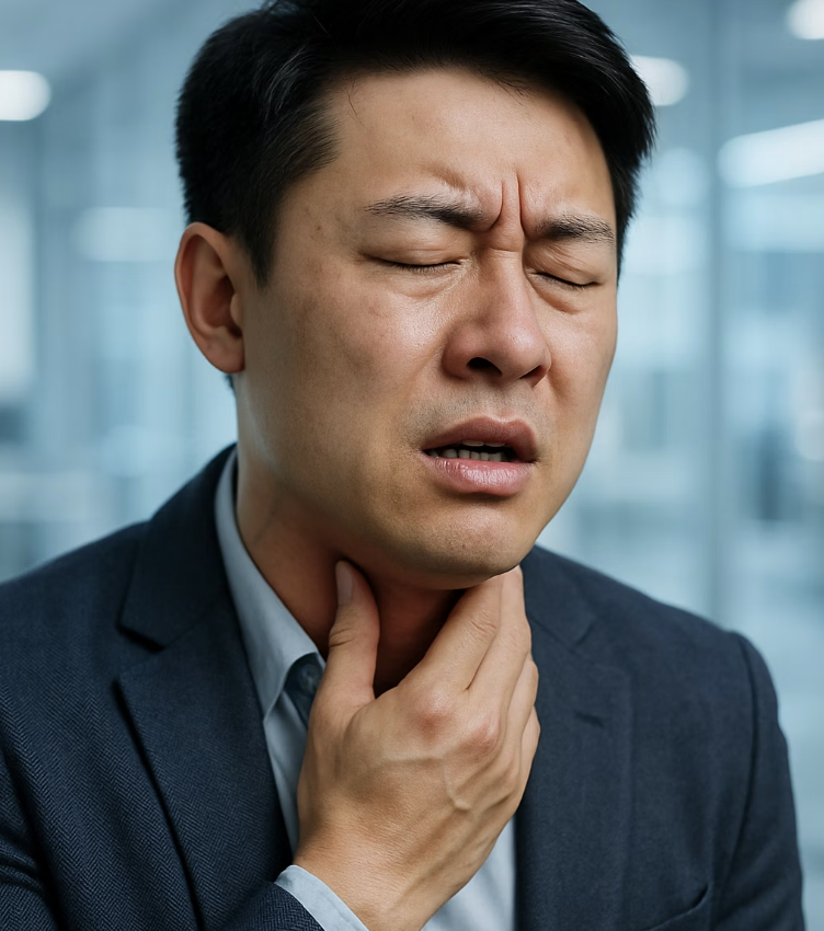 침 삼킬 때 느껴지는 아픔의 종류