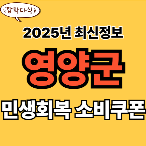 영양군 민생회복 소비쿠폰 신청 완벽 가이드