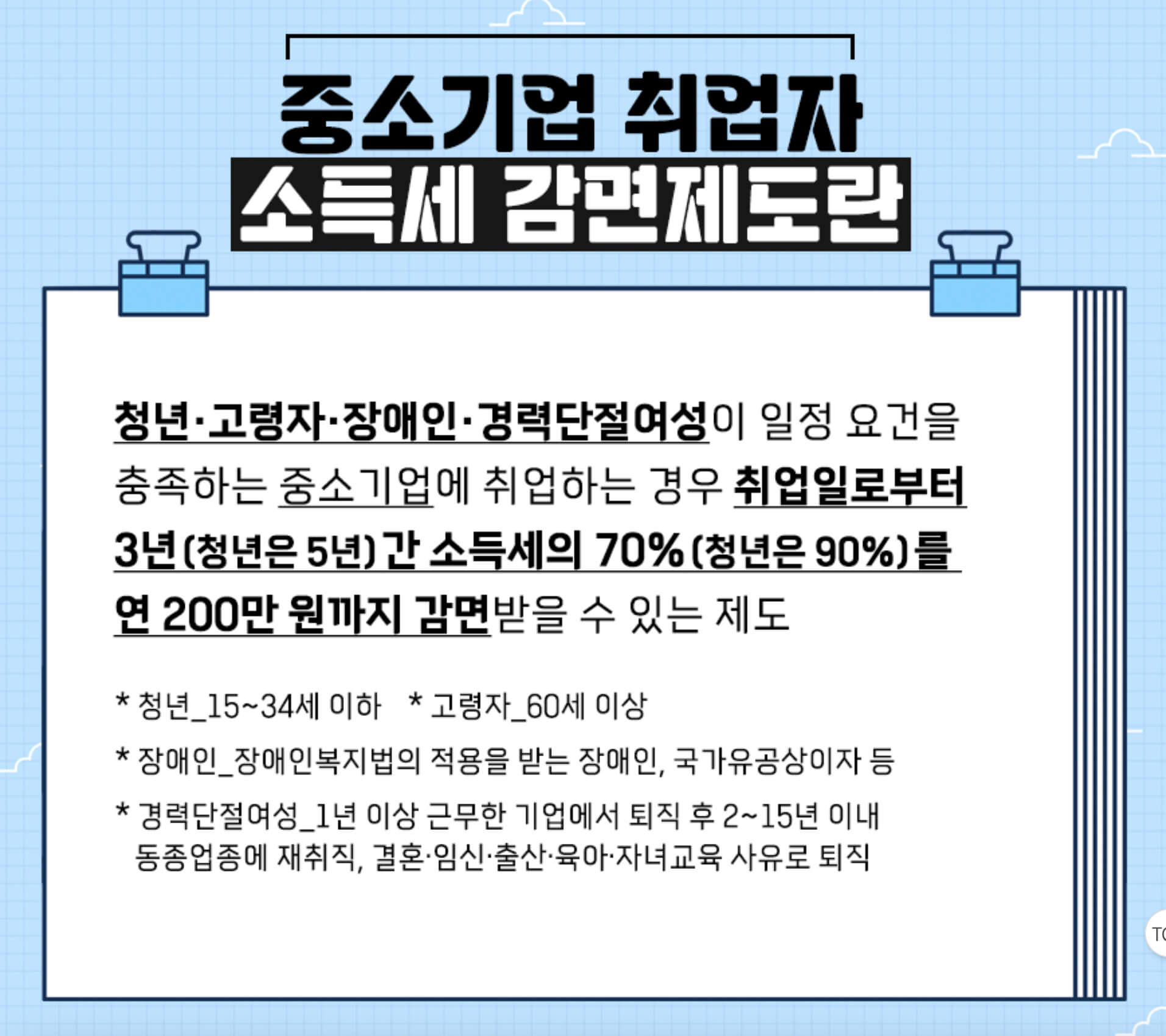 연말정산 소득세 감면 제도