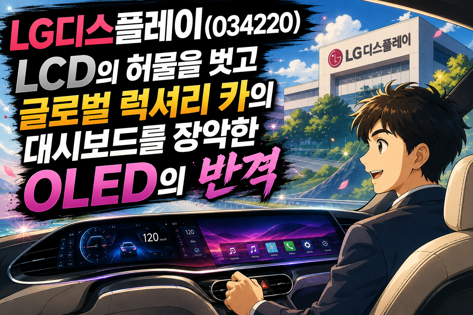 LG디스플레이(034220)｜LCD의 허물을 벗고 글로벌 럭셔리 카의 대시보드를 장악한 OLED의 반격