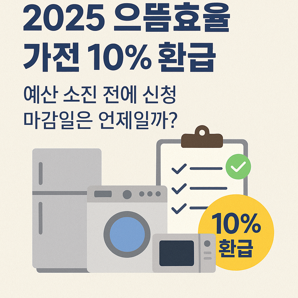 으뜸효율 가전제품 구매 시 10% 환급 제도