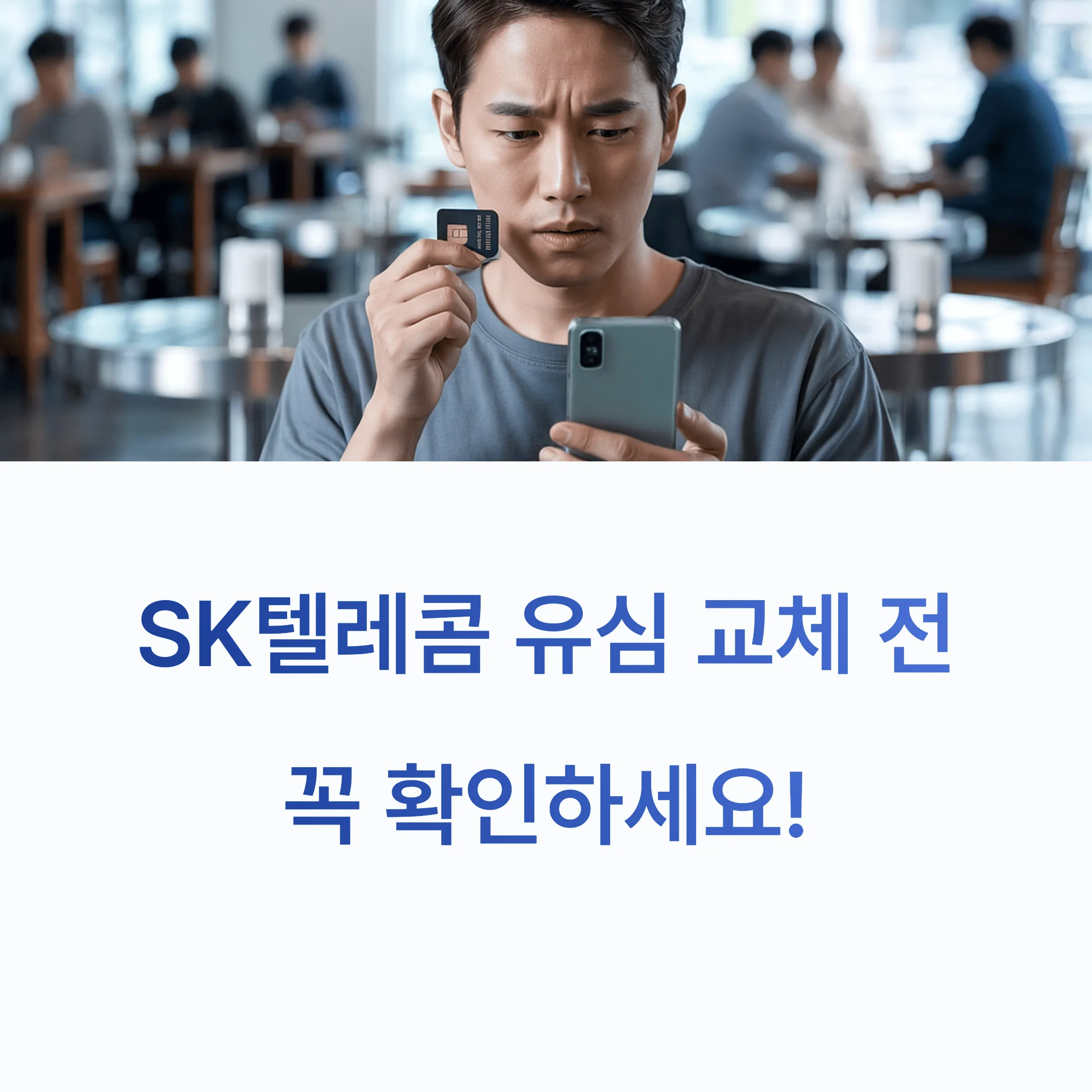 유심 교체 주의사항