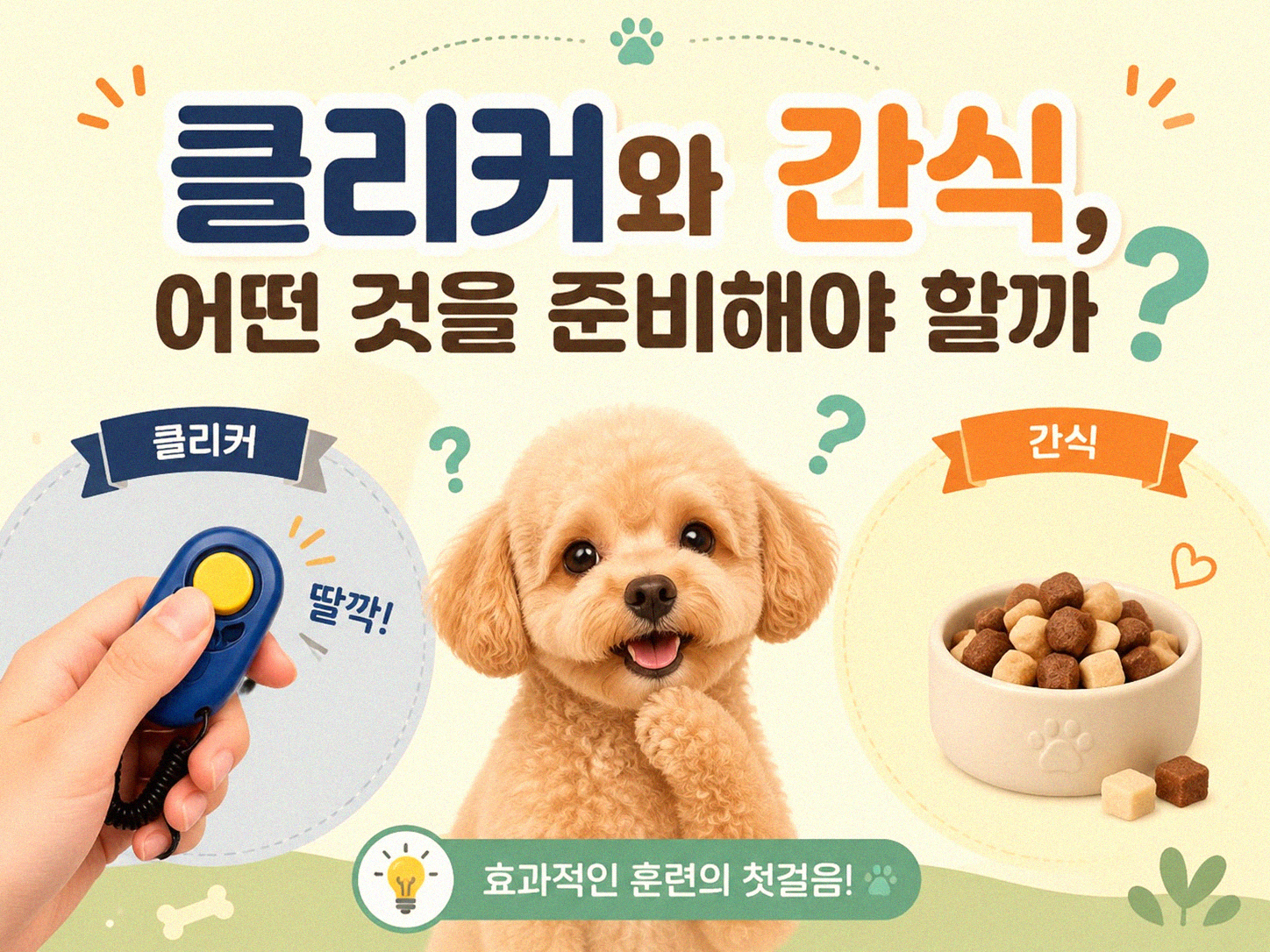 고양이 클리커 훈련 어떻게 시작할까