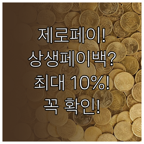 제로페이 사용자를 위한 상생페이백 환..