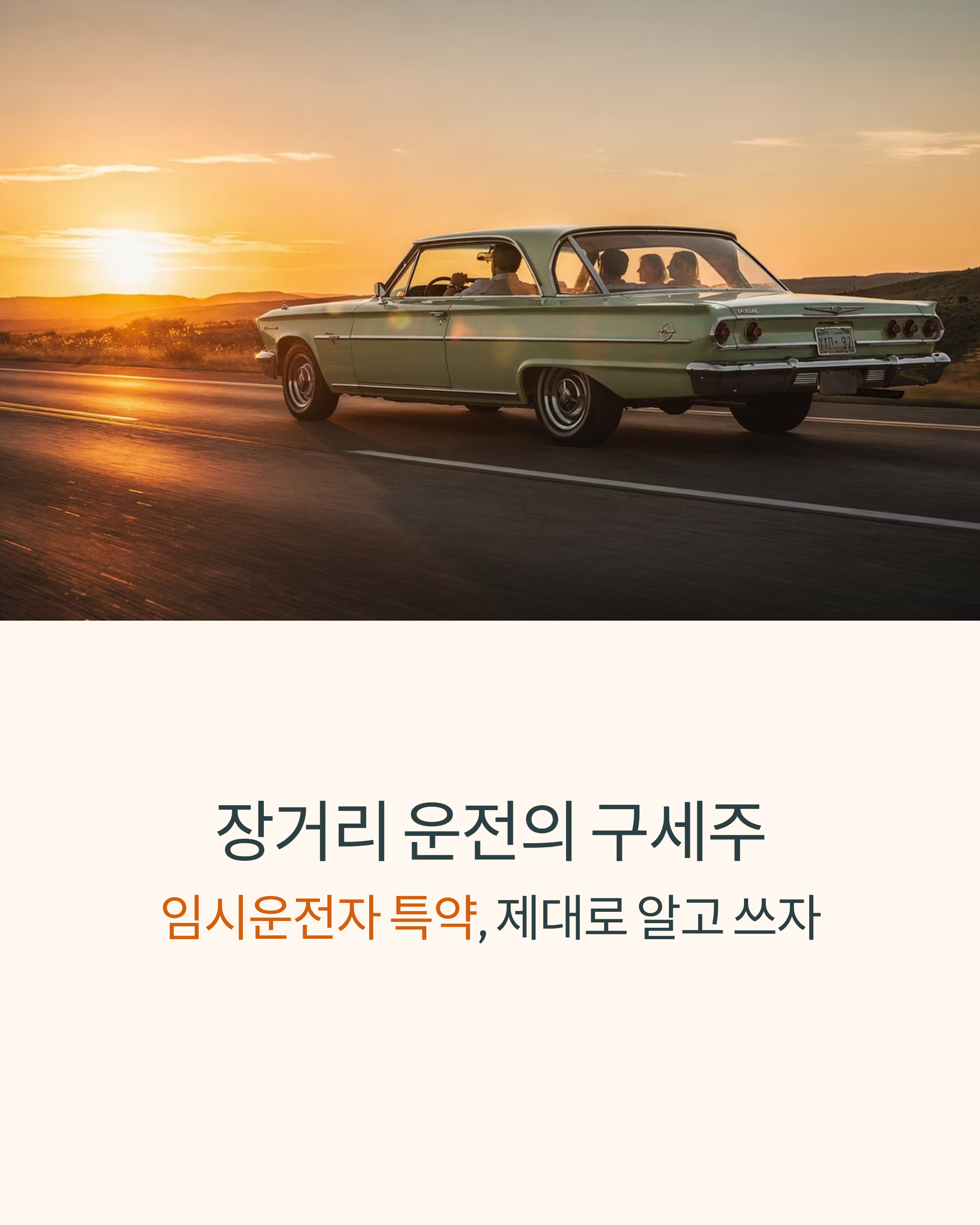임시운전자 특약