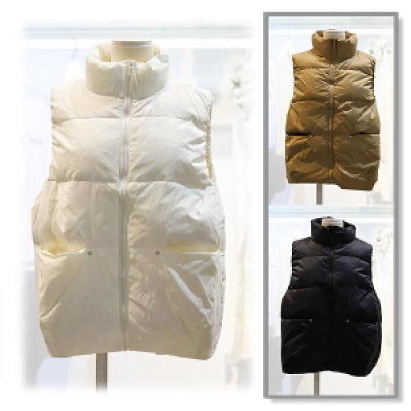 이프네 하이넥 오리털 덕다운 패딩 조끼 DM8WDW07