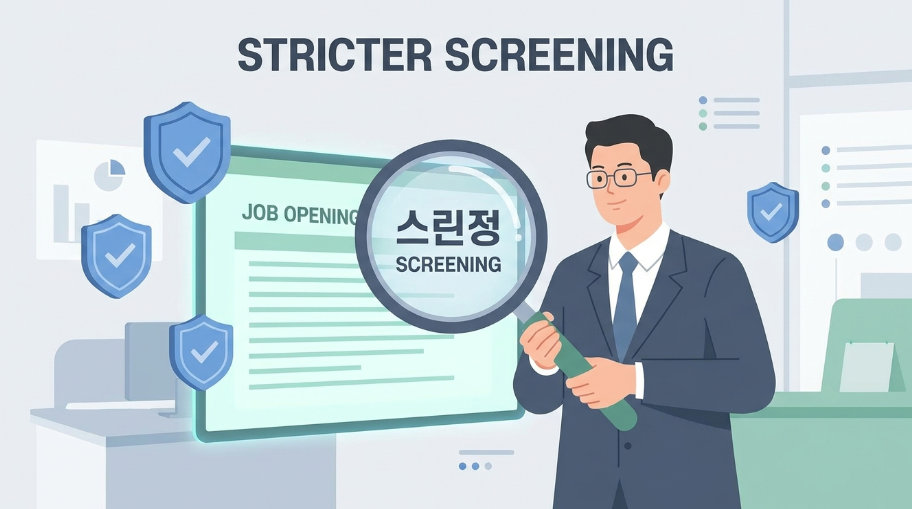 돋보기로 채용 공고를 꼼꼼하게 심사
