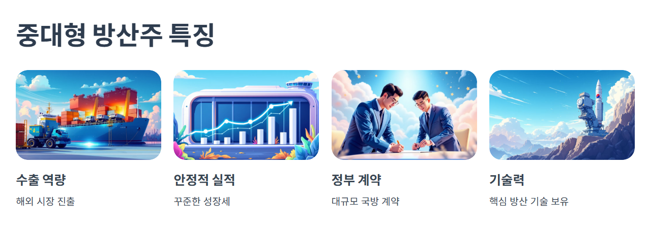 중대형 방산주란?