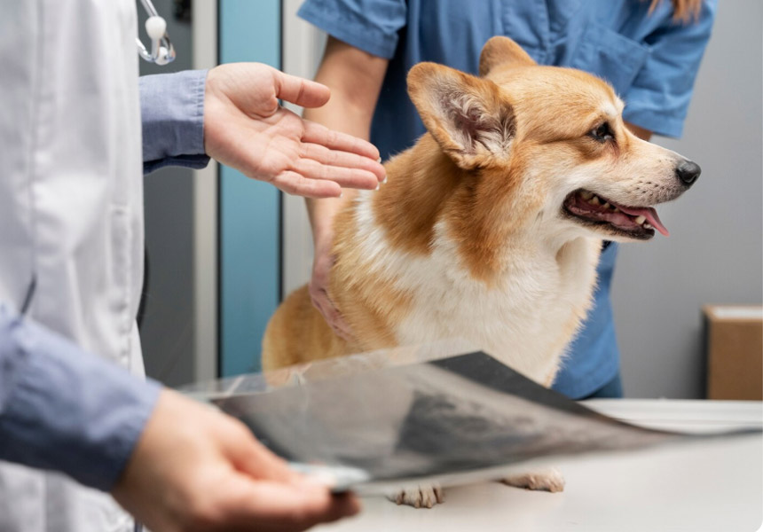 2025 반려동물 실비보험 상담 받는 강아지와 보호자