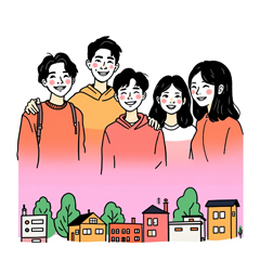 청년월세지원금 정책을 확인하고 기대하는 청년들 모습