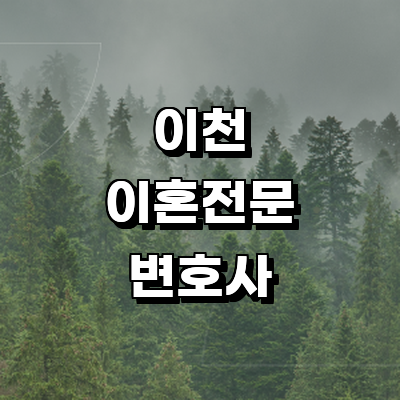 이천시 이혼 변호사