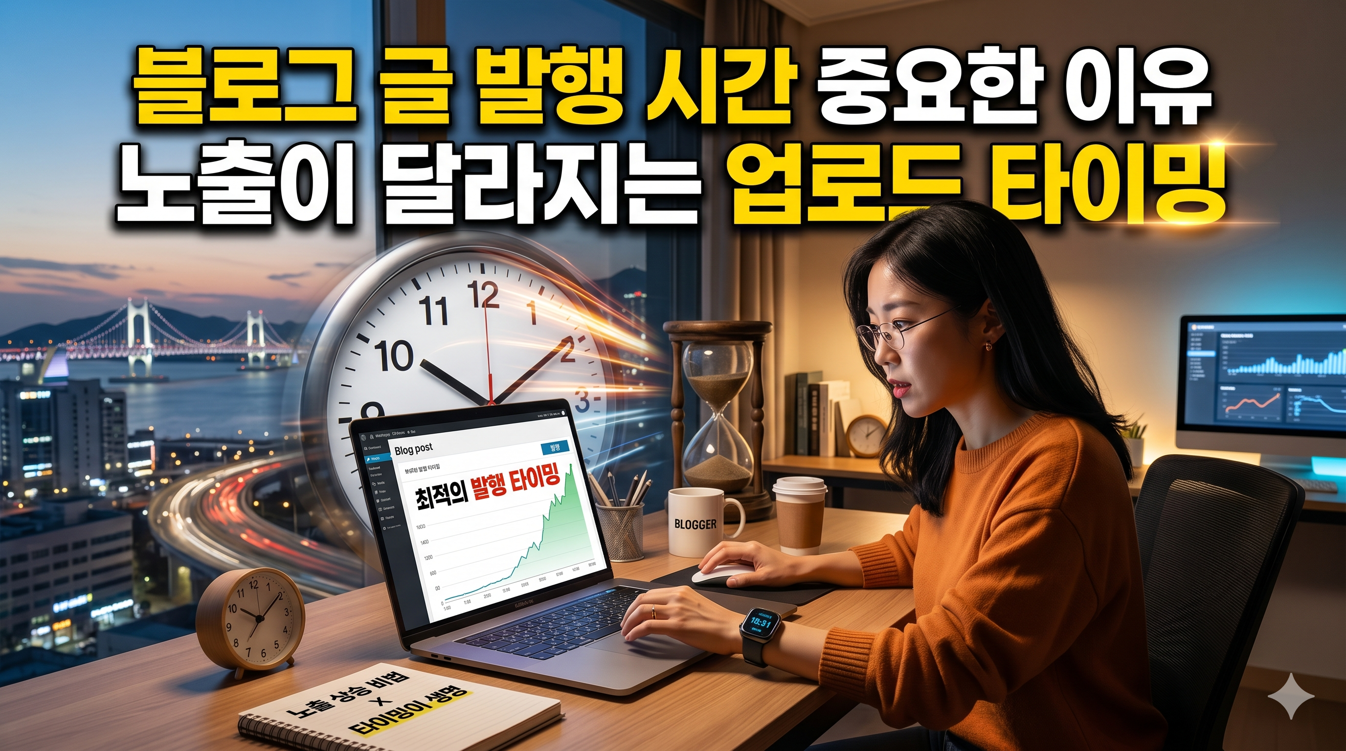 블로그 글 발행 시간 중요한 이유 (노출이 달라지는 업로드 타이밍)