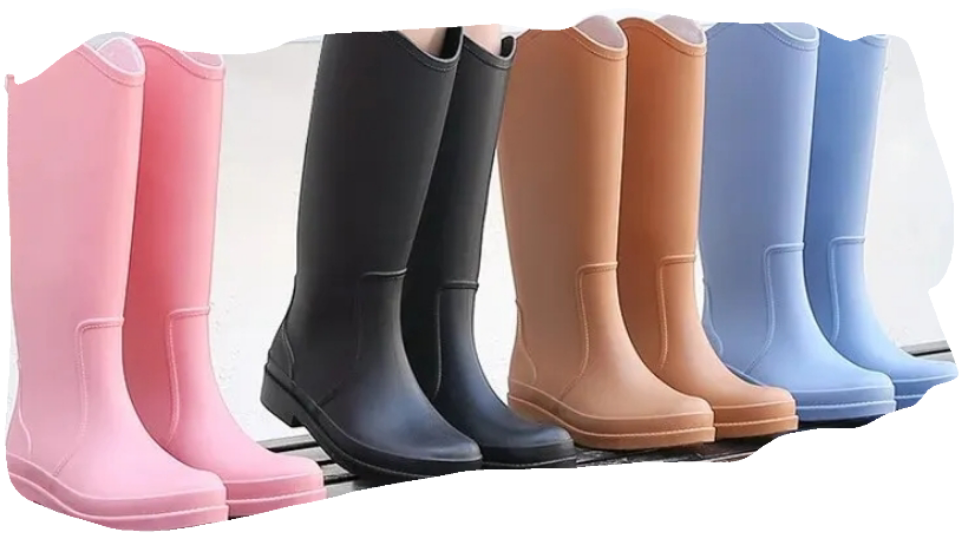 컬러 레인부츠 사진