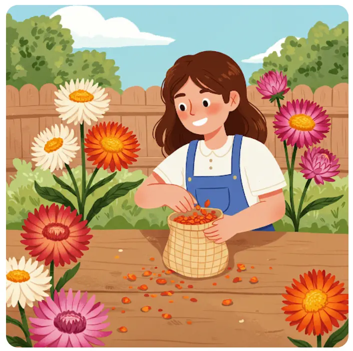 천일홍 씨앗 채취 방법-1