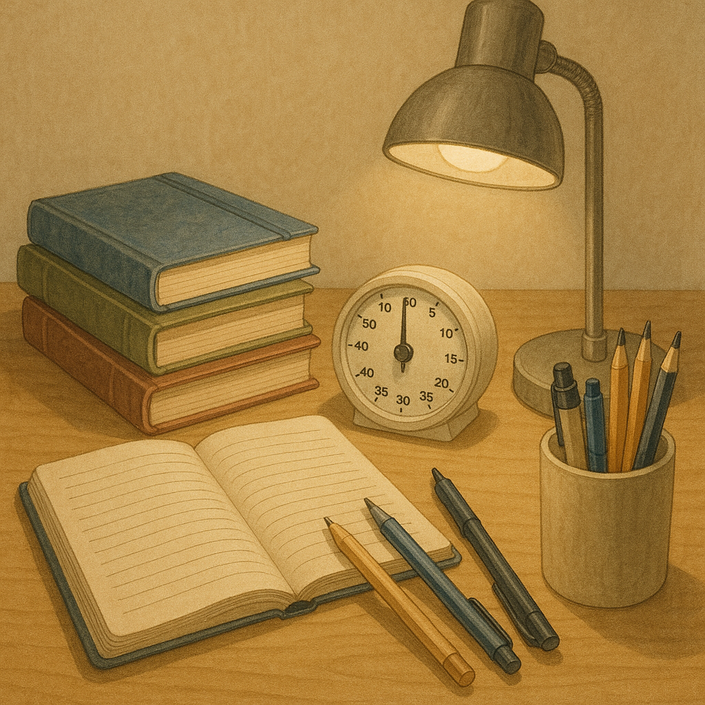 필기구, 스탠드 등 공부에 꼭 필요한 것들