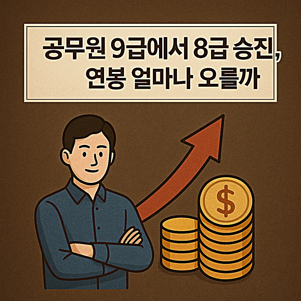 공무원 9급에서 8급 승진, 연봉 얼마나 오를까