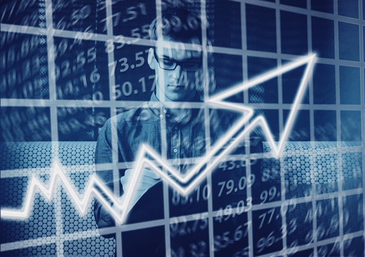 우상향 차트 그림