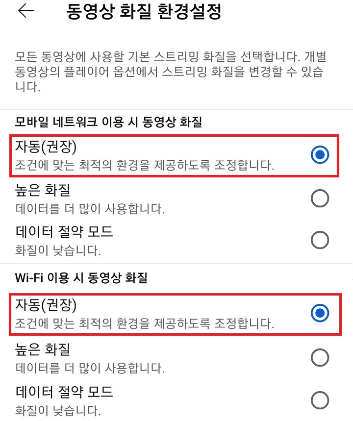 자동에 선택되어 있음