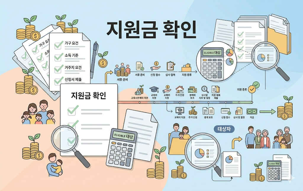 자녀장려금 근로장려금 대상 조건 확인 이미지