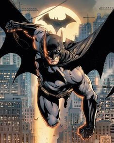 어린이에게-인기있는-박지-배트맨이-늘름한-모습을-보이며-하늘을-날아다니고있는-모습