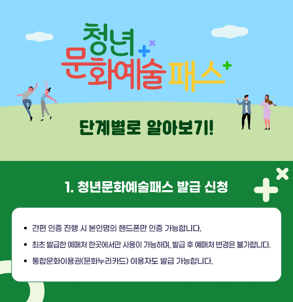 청년 문화예술패스 신청