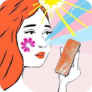 봄철 피부관리 예민 이유중 자외선으로 인한 손상 이미지