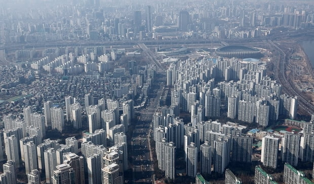 서울 아파트 전경 사진