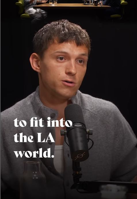 인터뷰를 하고 있는 스파이더맨 톰 홀랜드