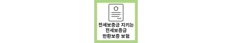 전세보증금을 지키는 전세보증금 반환보험