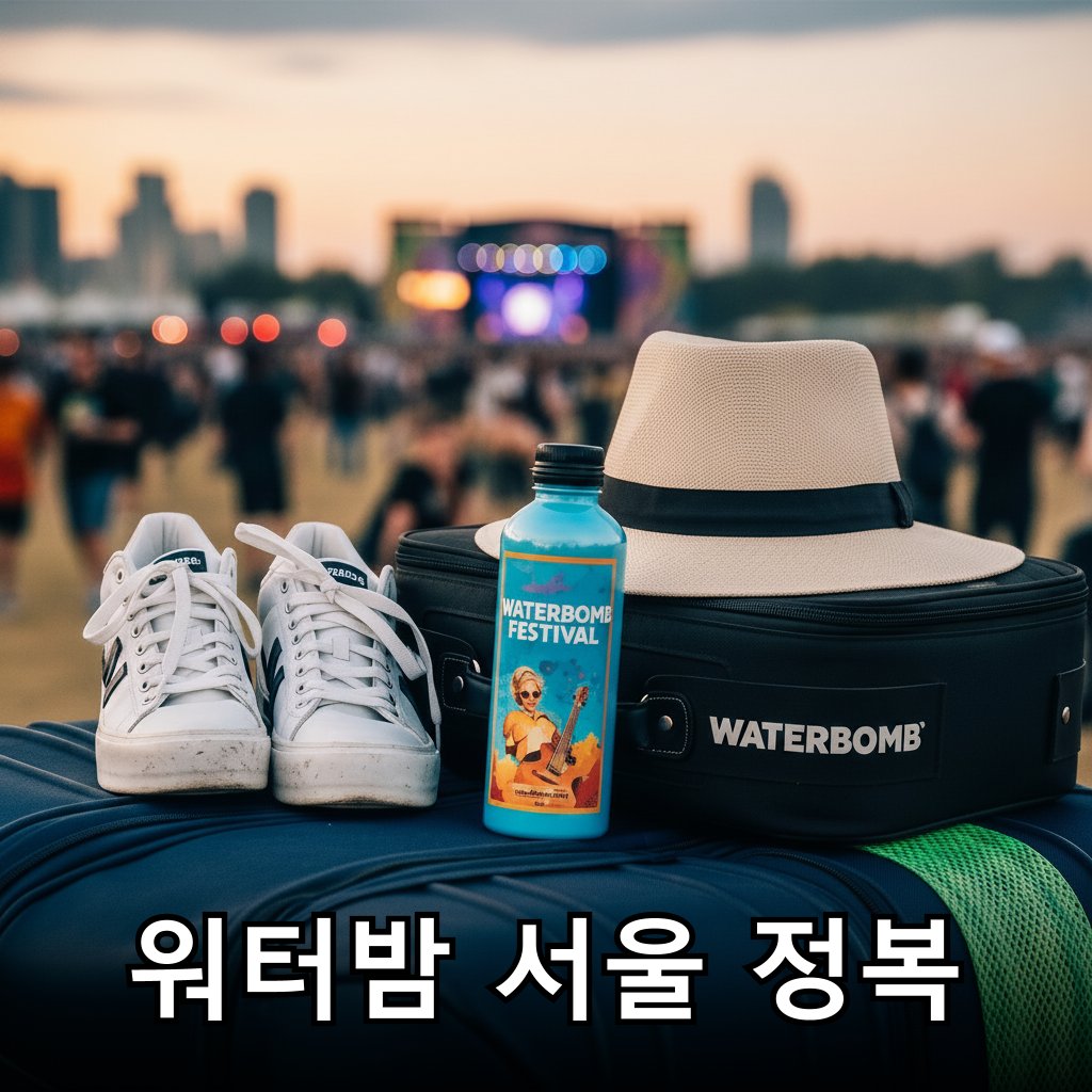 워터밤 페스티벌 필수 준비물들