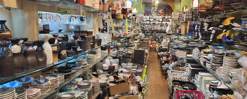 오사카 주방거리 상점의 모습