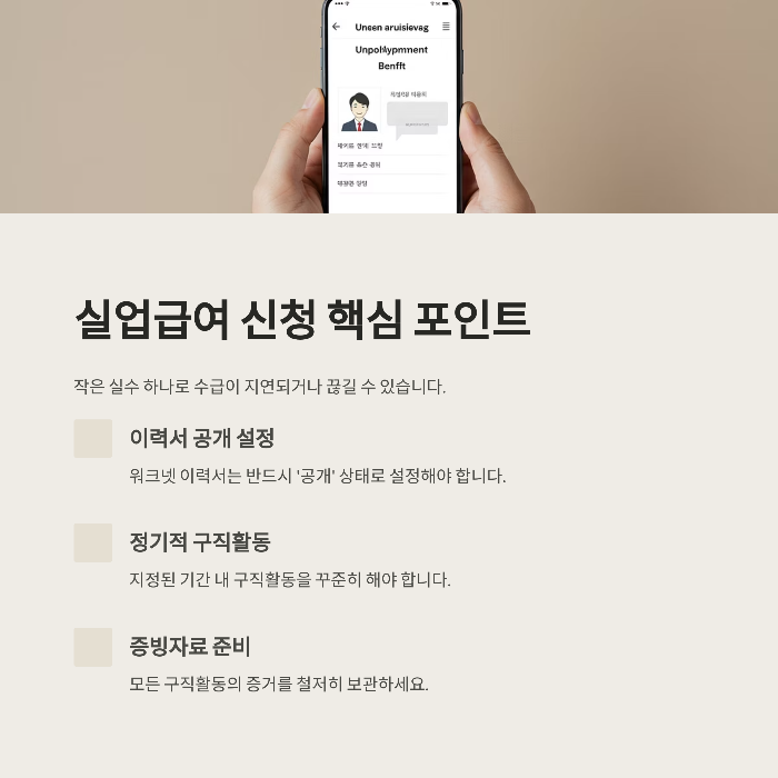 실업급여 신청방법 꿀팁