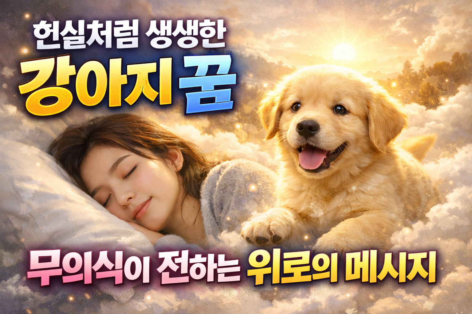 현실처럼 생생한 강아지 꿈