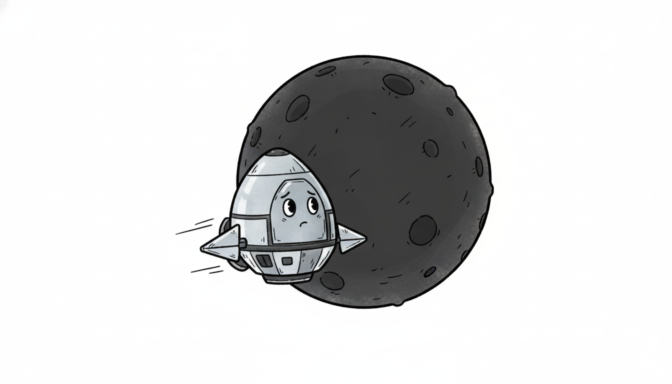 달을 향해 순항 중인 아르테미스 2호 탐사선