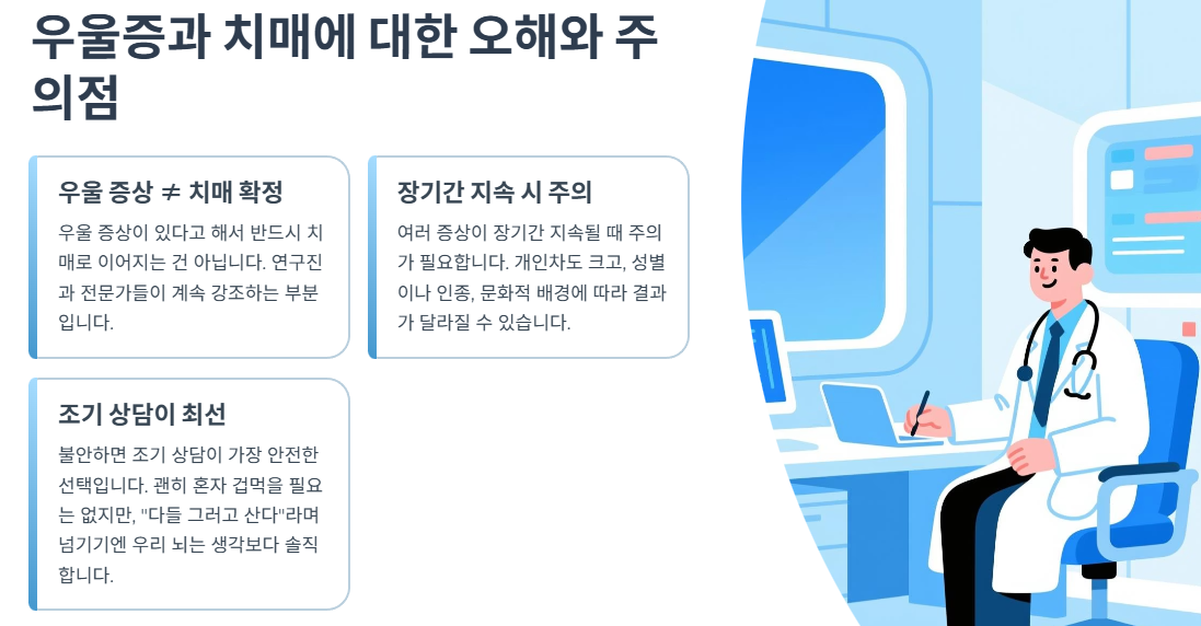 우울증과 치매에 대한 오해와 주의점