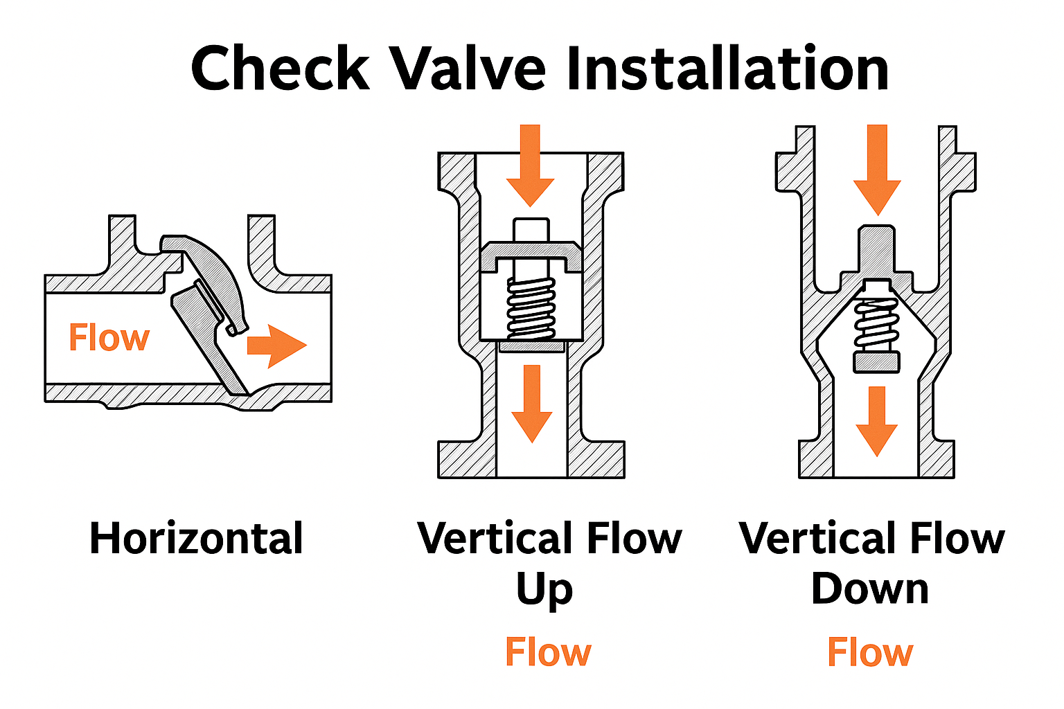 방향에 따라, 상황에 따라 적절한 유형의 밸브를 사용해주는것이 효율적이다.