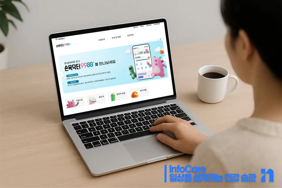 손목닥터 9988 신청방법 앱 설치