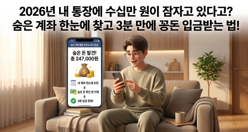 숨은계좌찾기 안내 커피형 블로그 썸네일 이미지