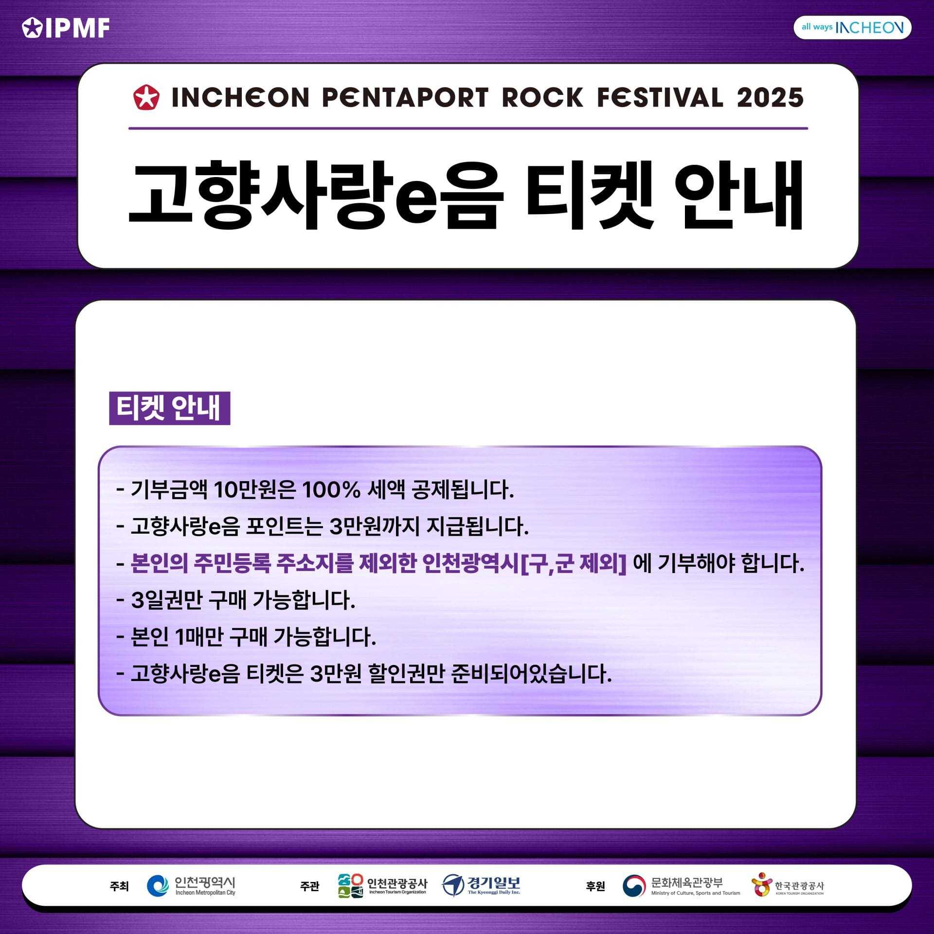 3 고향사랑 티켓 e음 티켓 세액 공제 안내.