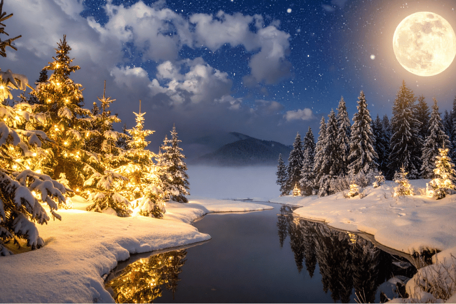 겨울 달빛 산책 여행