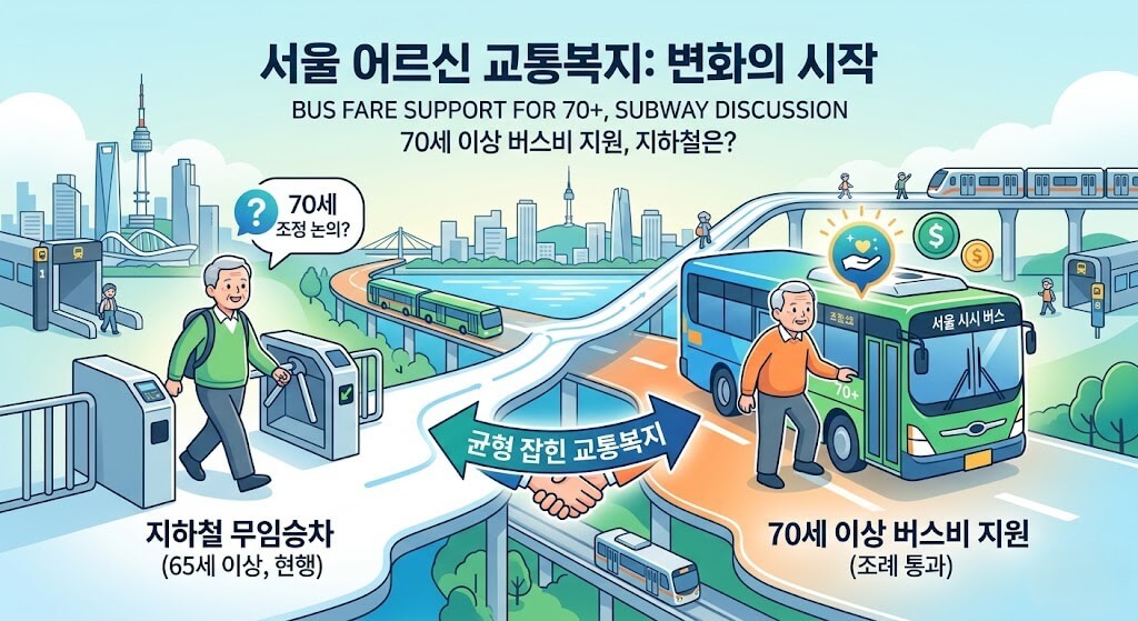 서울 70세 이상 버스요금 지원, 무엇이 달라지나